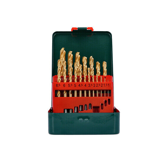 Metabo Coffret 19 pièces forets hélicoïdaux HSS-TIN (627156000)
