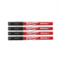 Milwaukee x4 Marqueurs INKZALL Noir pointe Extra Fine (48223164)