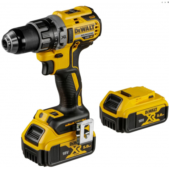 Dewalt DCD791P2-QW  Perceuse, visseuse Brushless 18V 2x5.0Ah avec coffret T-STAK