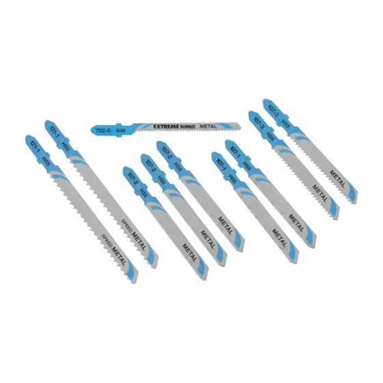 DeWalt Coffret de 10 lames métal pour scie sauteuse (DT2292-QZ) DeWalt Coffret de 10 lames métal pour scie sauteuse (DT2292-QZ)