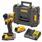 DeWalt DCF850E2T-QW Visseuse à chocs 3 Vitesses 18V 208Nm XR 2x1.7Ah POWERSTACK avec Coffret T-STAK