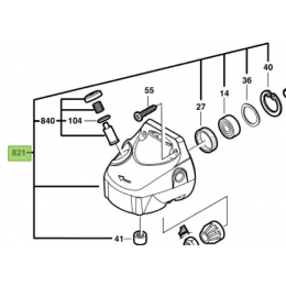 Bosch Carter d'engrenages pour meuleuse d'angle PWS9-125CE, PWS8-125CE (2609003777)