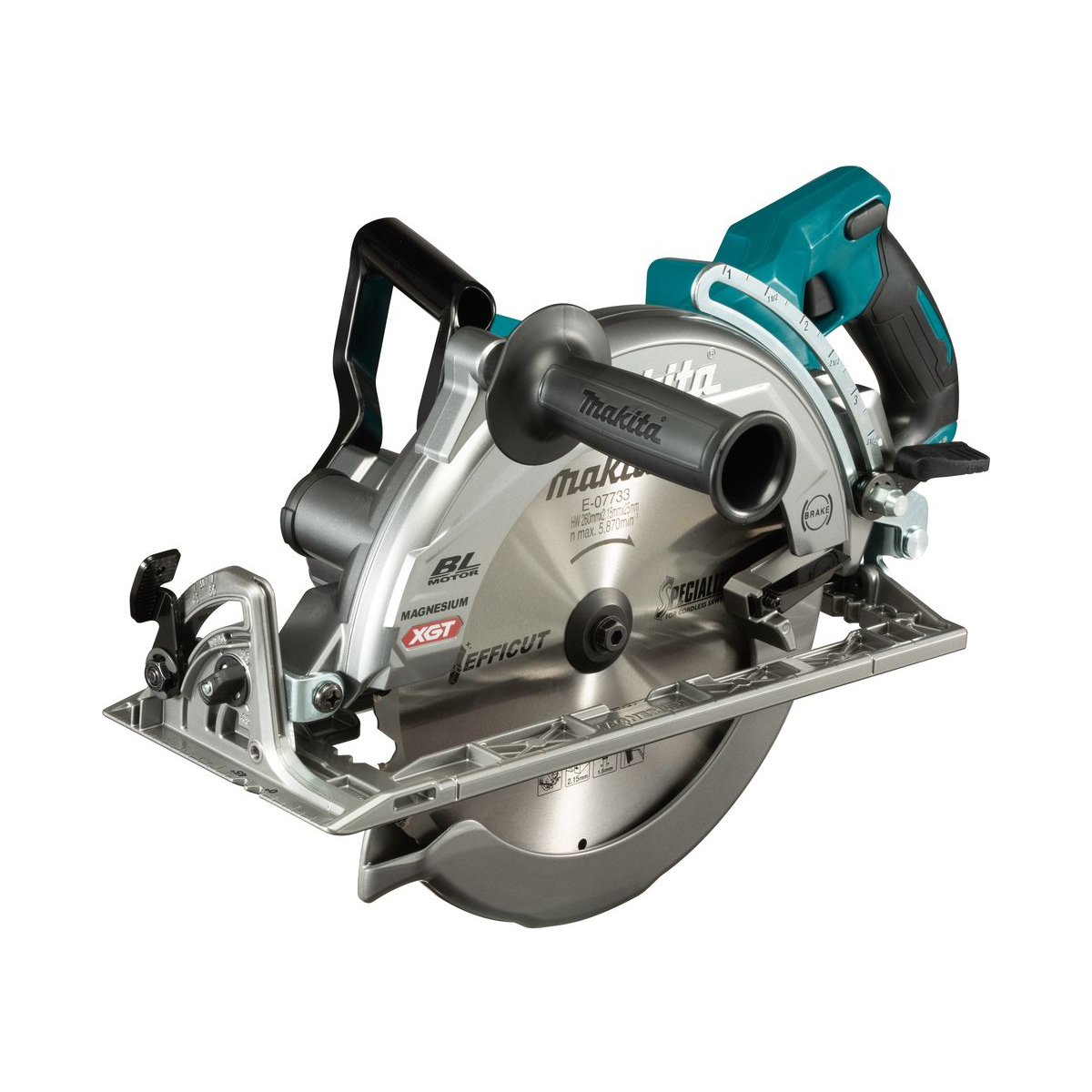 Makita RS002GT101 Scie circulaire 40 V max LiIon XGT Ø 260 mm 1x5.0 Ah