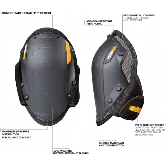 ToughBuilt genouillères à bascule mousse FoamFit à coque rigide TB-KP-201R ToughBuilt genouillères à bascule mousse FoamFit à coque rigide TB-KP-201R