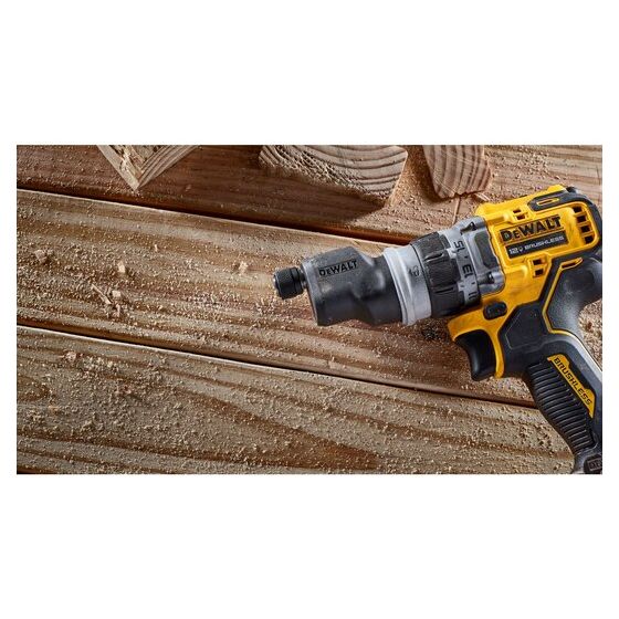 Dewalt DCD703L2T-QW Perceuse, Visseuse compacte multi-têtes 5 en 1 12V XR Brushless 2x3.0Ah