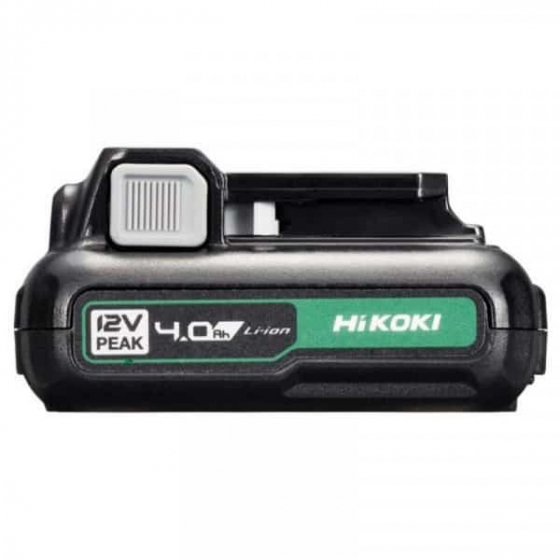 Hikoki Batterie à glissière Li-ion 12V 4.0Ah avec indicateur de charge BSL1240M Hikoki Batterie à glissière Li-ion 12V 4.0Ah avec indicateur de charge BSL1240M