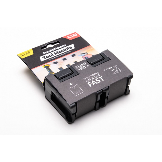 StealthMounts Supports de machines Stanley FatMax 18V/20V & Porter Cable 20V 4-pack NOIR TM-STPC-BLK-4