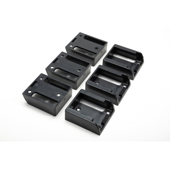 StealthMounts Supports de batteries DeWalt 12V & 10.8V 6-pack NOIR BM-DW12-BLK-6