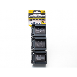 StealthMounts Supports de batteries DeWalt 12V & 10.8V 6-pack NOIR BM-DW12-BLK-6