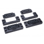 StealthMounts Supports universels Cleat n'feet Packout Milwaukee 4-pack NOIR OM-CLFT-BLK-4