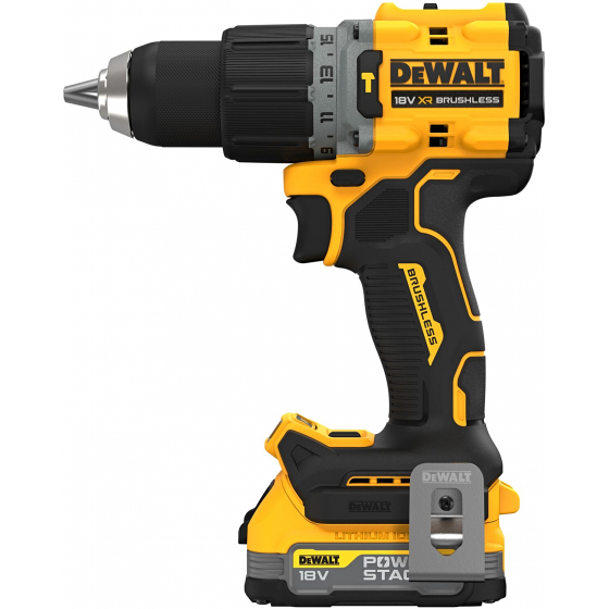 DeWalt DCK2050E2T-QW Kit 2 outils POWERSTACK Perceuse DCD805 & Visseuse DCF850 18V XRP 2x1.7Ah  avec coffret T-STAK