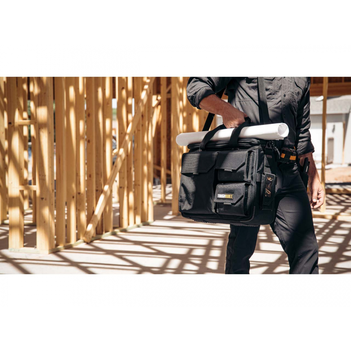 Sacoche rangement - Sac de chantier pour outils et ordinateur portable