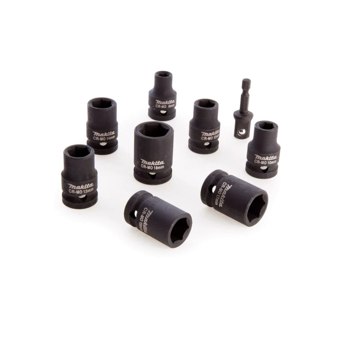 Makita D-66232 Coffret de 9 Douilles 1/2 Pour Boulonneuse à Choc