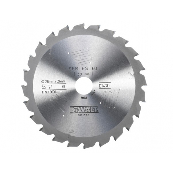 Dewalt Lame de scie circulaire ø216mm 24dts DT4310
