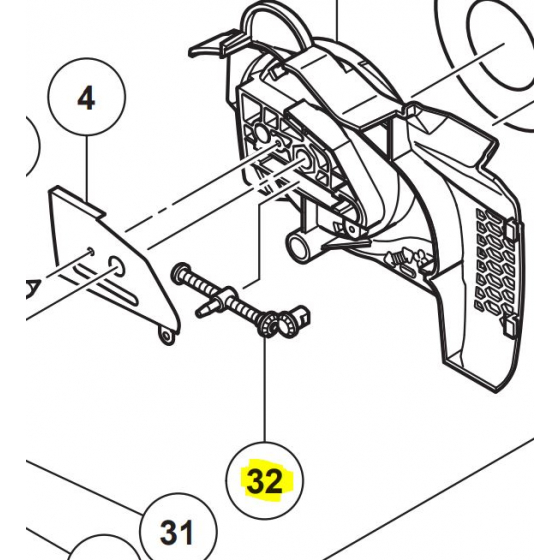 Hikoki - Hitachi Tendeur de chaîne pour tronçonneuse CS35Y, CS40Y, CS30SB, CS45Y (335966)