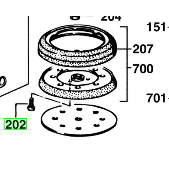 Milwaukee Vis pour plateau de ponçage EXE400, EXE450, EXE460, TXE150, TX125 (4931621525)