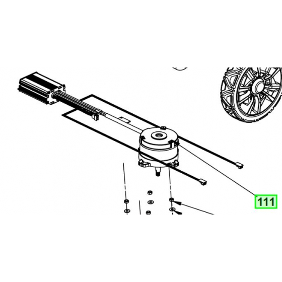 Ryobi Moteur de tondeuse 36V RY36LMX51A-140, RY36LMX51A-150, RY36LMX51A-160 (5131043006)