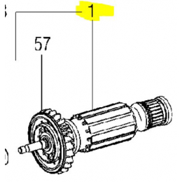 Metabo Induit 230V pour meuleuse WEA10-125Quick, WEV10-125, WEV10-125Quick, WEVF10-125Quick Inox (310010930)