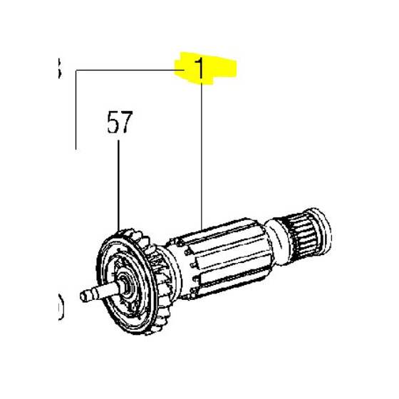 Metabo Induit 230V pour meuleuse WEA10-125Quick, WEV10-125, WEV10-125Quick, WEVF10-125Quick Inox (310010930)