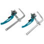 Makita Lot de 2 Serre-joints rapide pour rail de guidage (199826-6)