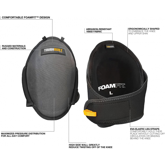 ToughBuilt genouillères mousse FoamFit TB-KP-2B ToughBuilt genouillères mousse FoamFit TB-KP-2B