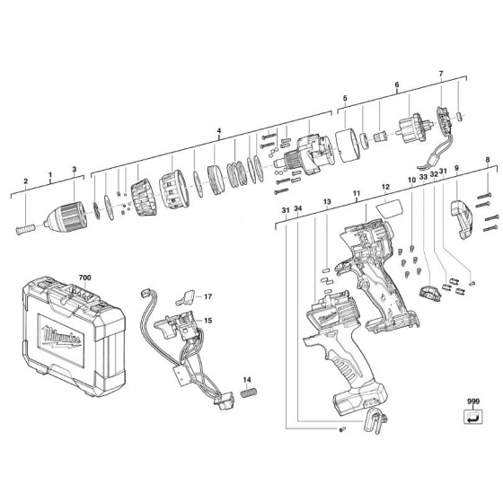 Milwaukee Perceuse C18DD