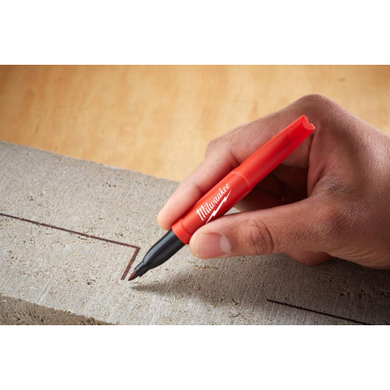 Milwaukee Marqueur INKZALL Noir pointe Fine (48223100)