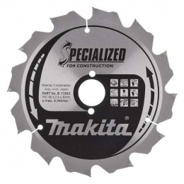 Makita B-33554 Lame Carbure Bois ø190x30x2.6mm 12dts ''Specialized''