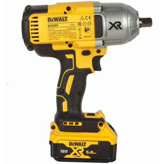 DeWalt DCF899P2-QW Boulonneuse à choc 1/2 950Nm XRP 18V 2x5.0Ah avec coffret T-Stak DeWalt DCF899P2-QW Boulonneuse à choc 1/2 950Nm XRP 18V 2x5.0Ah avec coffret T-Stak