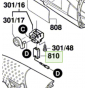 Bosch Paire de charbons pour meuleuse 18V GWS 18-125 L, GWS 18-125 PL, GWS 18-125 SL  (1604321186)