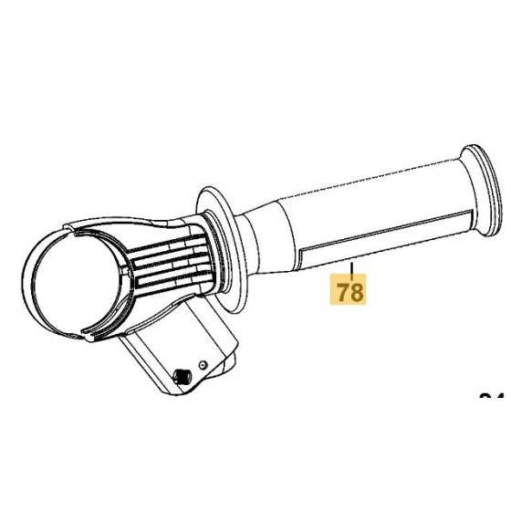 DeWalt Poignée auxiliaire de perforateur D25123, D25124, D25134, D25144, D25323, D25324 (1008956-00) DeWalt Poignée auxiliaire de perforateur D25123, D25124, D25134, D25144, D25323, D25324 (1008956-00)