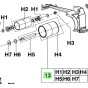 AEG 200504001 Rouleaux entraîneurs et tendeur pour ponceuse HBS1000E