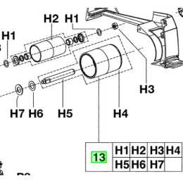 AEG 200504001 Rouleaux entraîneurs et tendeur pour ponceuse HBS1000E