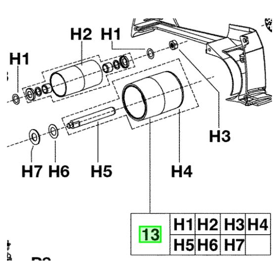 AEG 200504001 Rouleaux entraîneurs et tendeur pour ponceuse HBS1000E