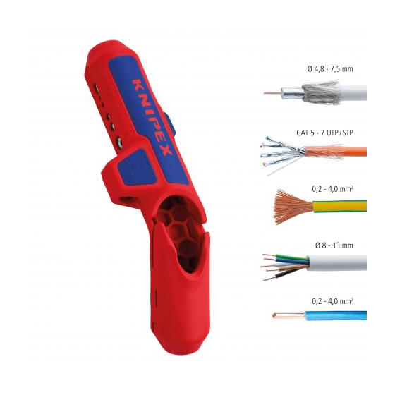 Knipex Pince à dégainage-dénudage  (16 95 01 SB) Knipex Pince à dégainage-dénudage  (16 95 01 SB)