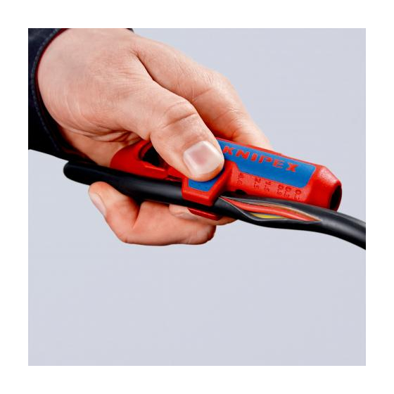 Knipex Pince à dégainage-dénudage pour gaucher (16 95 02 SB) Knipex Pince à dégainage-dénudage pour gaucher (16 95 02 SB)