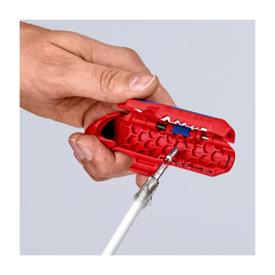 Knipex Pince à dégainage-dénudage pour gaucher (16 95 02 SB) Knipex Pince à dégainage-dénudage pour gaucher (16 95 02 SB)