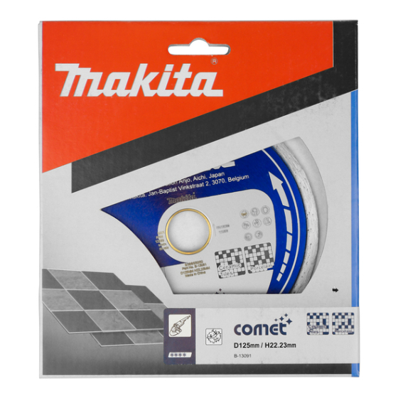 Makita Disque diamant 125mm COMET pour céramique & porcelaine (B-13091)