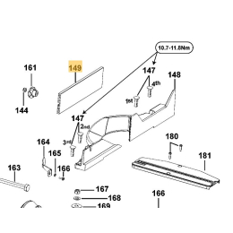 DeWalt Garde secondaire pour scie D27113 (N140121)