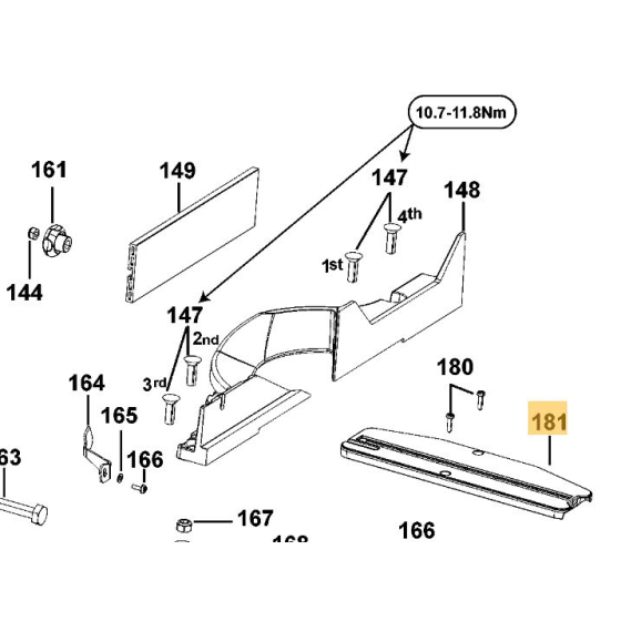 DeWalt Plaque de coupe pour scie D27113 (N045946)