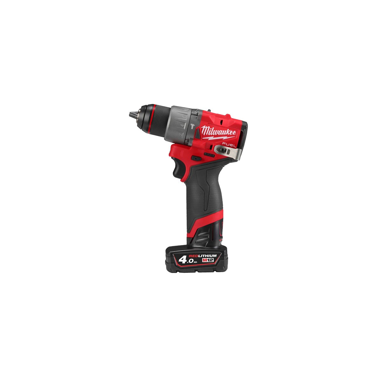 Milwaukee M12 FUEL – Perceuse à Percussion 12V – 2 Vitesses, 44 Nm – Avec 2 Batteries 6.0 Ah & Coffret – M12 FPD-602X