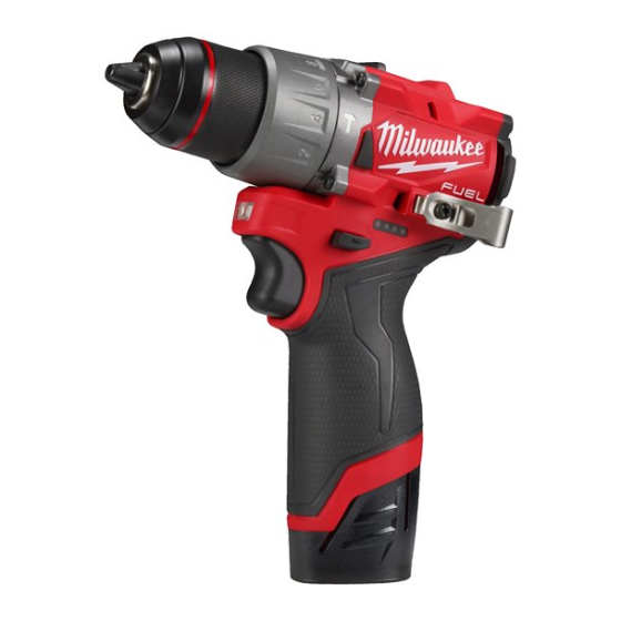 Milwaukee M12 FPD2-202X Perceuse, Visseuse à percussion FUEL 12V 2x2.0Ah (4933479868) Milwaukee M12 FPD2-202X Perceuse, Visseuse à percussion FUEL 12V 2x2.0Ah (4933479868)