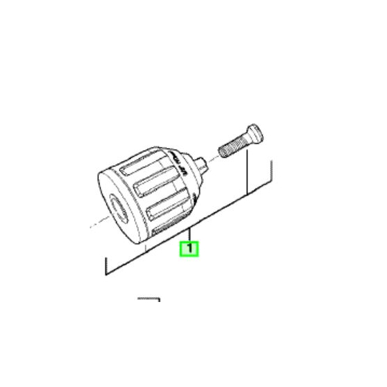 AEG Mandrin ø13mm pour perceuse 12V & 14V BS12G2NC, BS14G2NC, BS12G2LI, BSB12G2LI (4931440625)