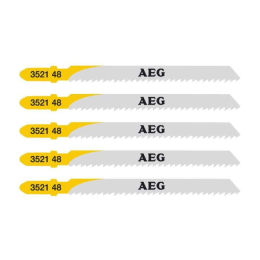 AEG Set de 5 lames 75mm Bois pour scie sauteuse (4932352148)