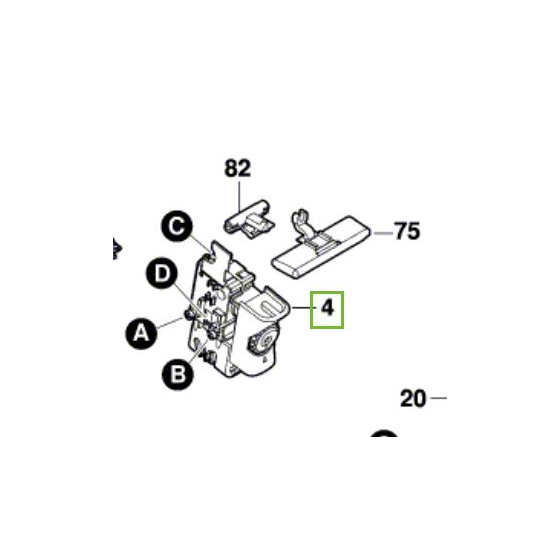 Bosch Interrupteur pour perceuse AdvancedImpact 900 (160720032Z)