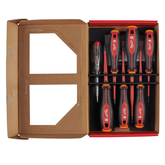 Milwaukee Lot de 7 tournevis Trilobe VDE isolé et sécurisé 1000V (4932478739)