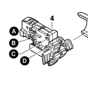 Bosch Interrupteur pour scie sauteuse PST750PE, PST750PEL, PST800PEL, PST7000E, PST7200E (1607200239)