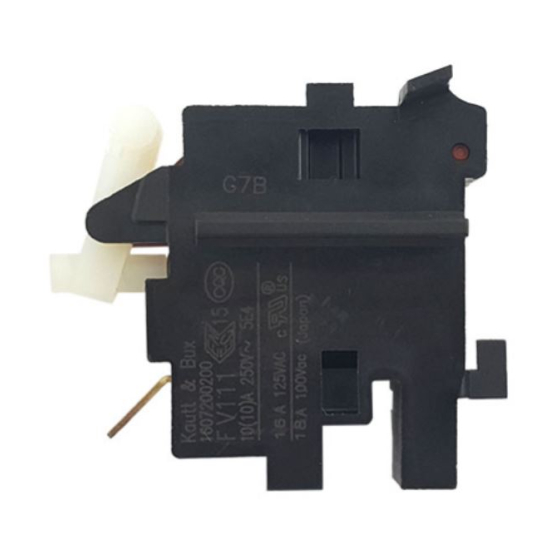 Interrupteur pour ponceuse à béton GWS14-125CIE, GWS1400, GWS14-125CI, GWS14-150CI (1607200200) Interrupteur pour ponceuse à béton GWS14-125CIE, GWS1400, GWS14-125CI, GWS14-150CI (1607200200)