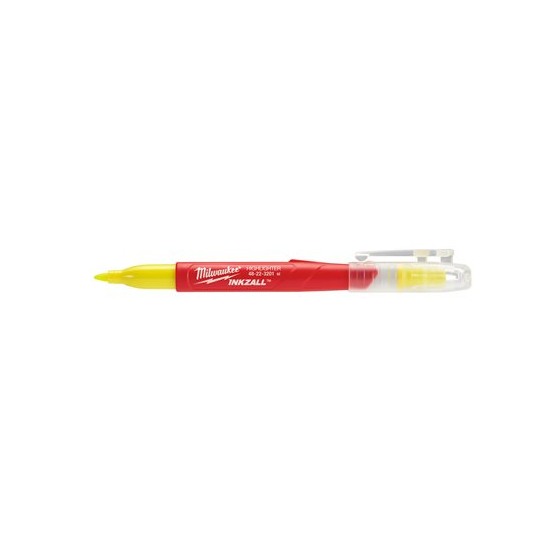 Milwaukee x4 Surligneurs INKZALL Jaune (48223201)