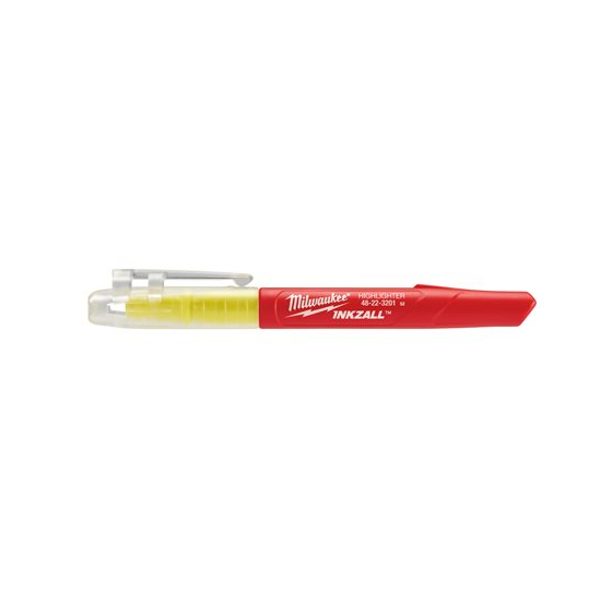 Milwaukee x4 Surligneurs INKZALL Jaune (48223201)